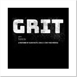 Grit - Motivation - Inspiration - Gym Quote Posters and Art